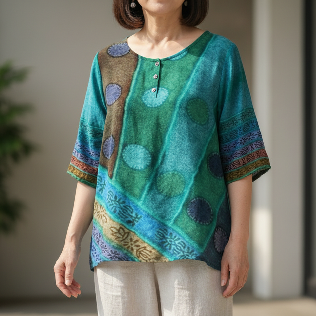 Ysolde™ – Artistic Flow Top