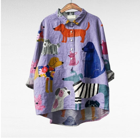 Constance | Elegant Linen Summer Blouse