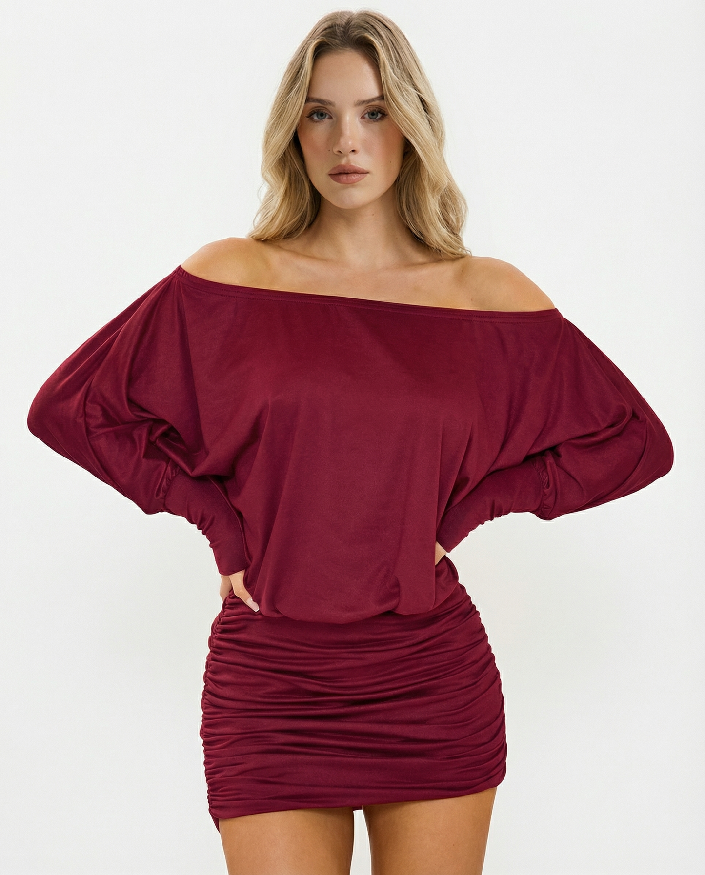 Grace™ | SOLA Ruched Mini Dress