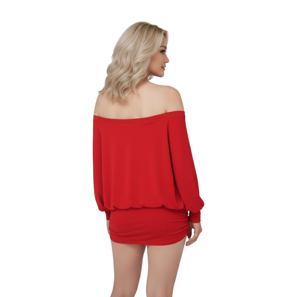 Lunara™ - Off-Shoulder Ruched Mini Dress