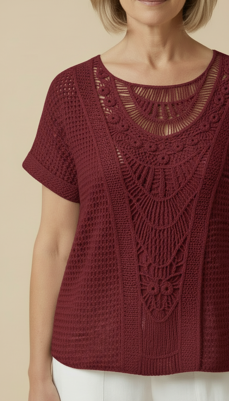 Karin™ - Elegant Ibiza-style Blouse