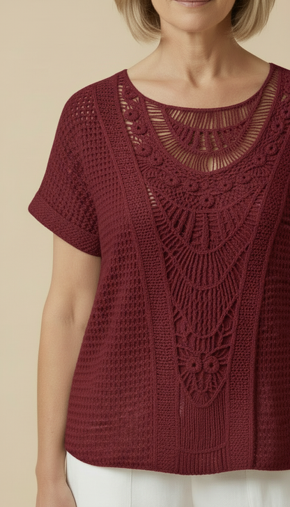 Karin™ - Elegant Ibiza-style Blouse