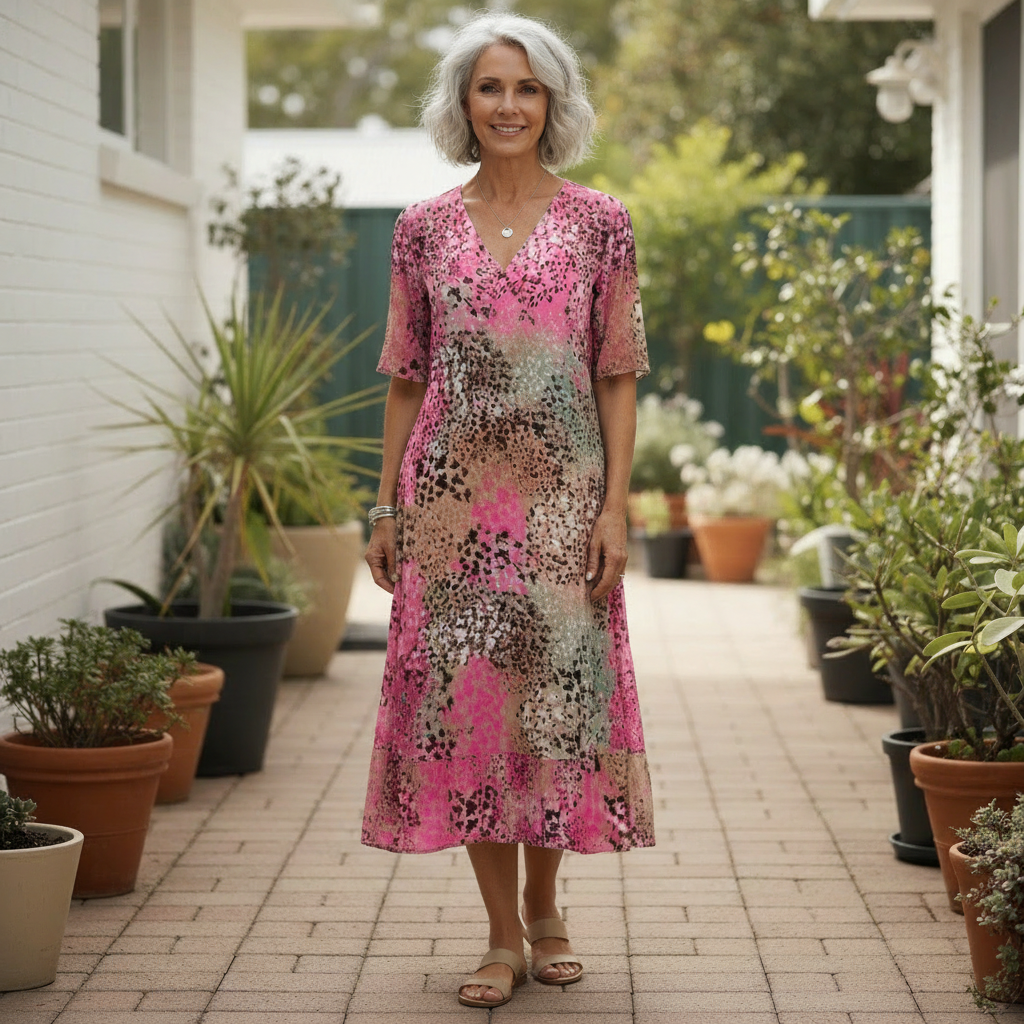 Vivienne Floral Radiance Midi Dress