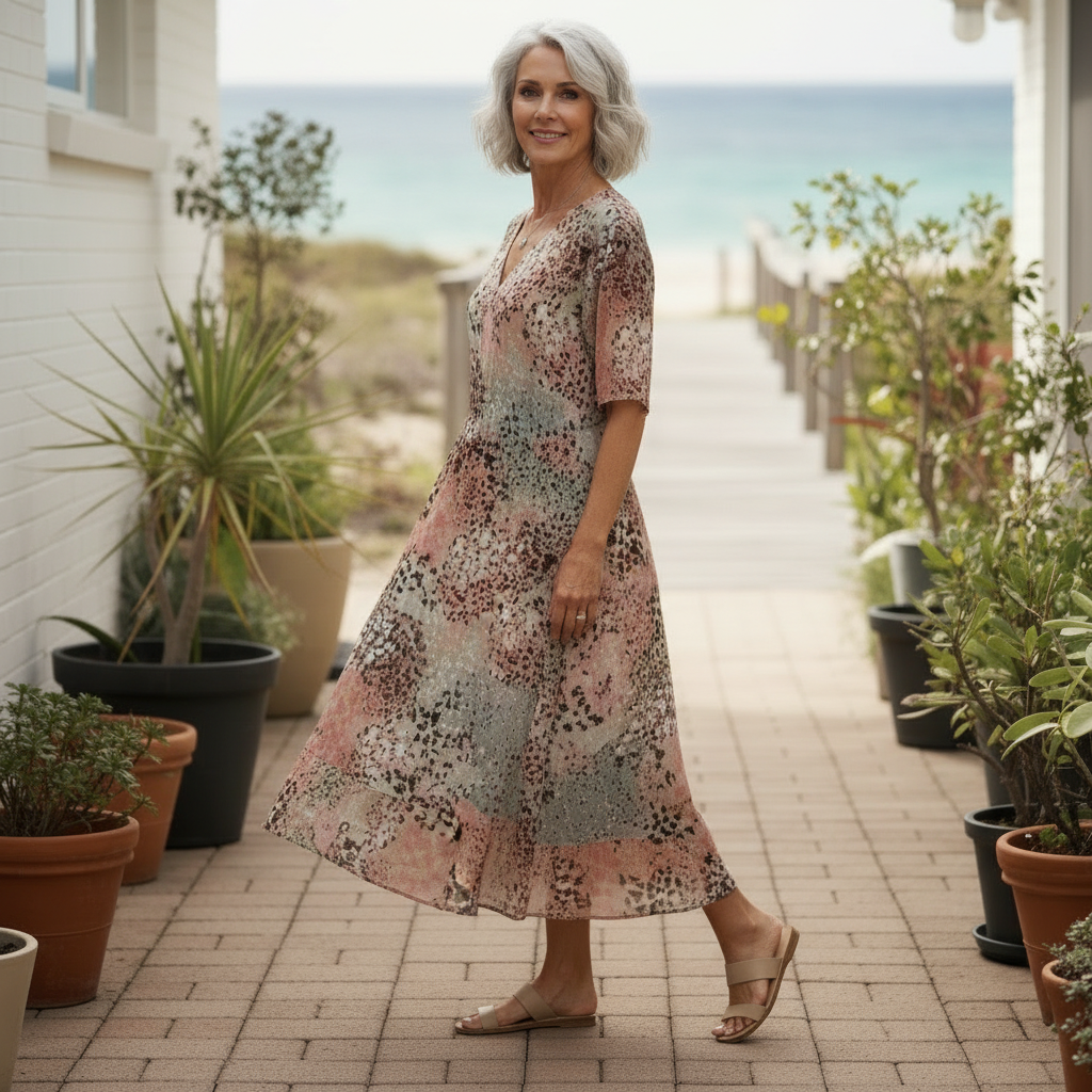 Vivienne Floral Radiance Midi Dress