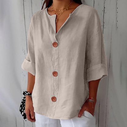 Noora™ Relaxed Linen Blouse