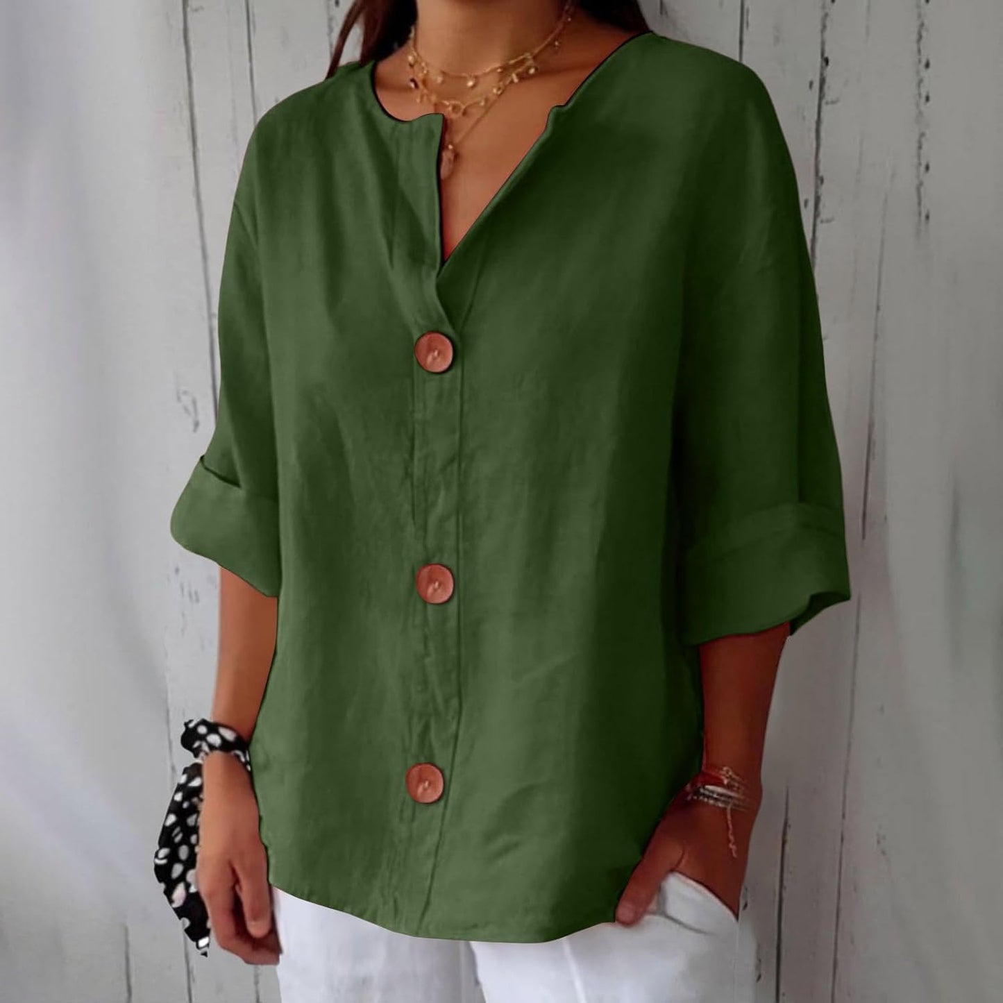 Noora™ Relaxed Linen Blouse