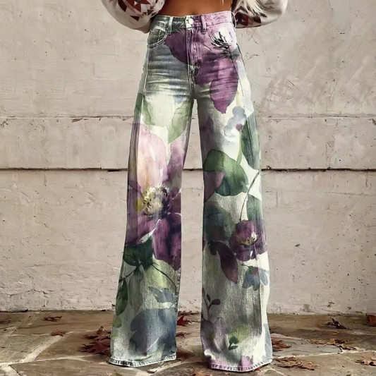 Noemi™ - High-Waist Boho Pattern Pants
