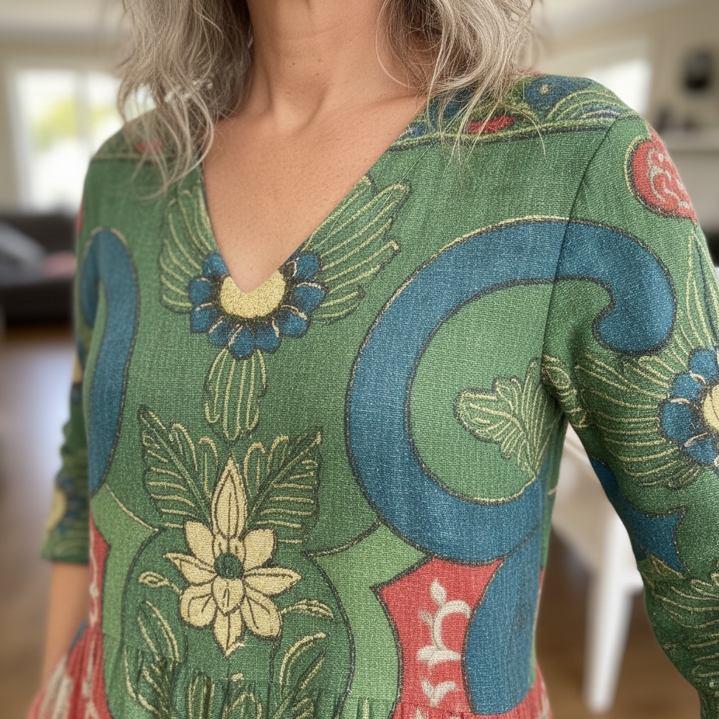 Elowen Vintage Floral Maxi Dress