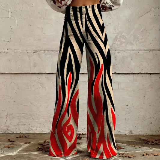 Fabiana™ - Boho Pattern High-Waist Pants
