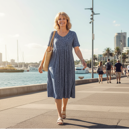 Hailey™ – Stylish and Casual Floral Dress with Pockets