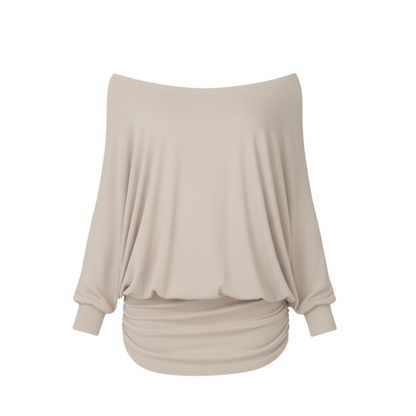 Lunara™ - Off-Shoulder Ruched Mini Dress