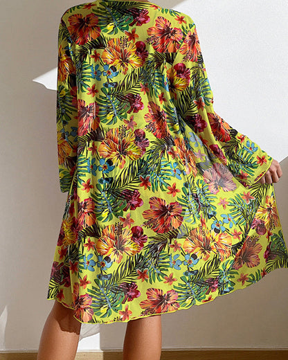 Glenda | Bikini con falda floral