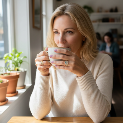Ocean™ – Vintage Blue Crystal Ring Set
