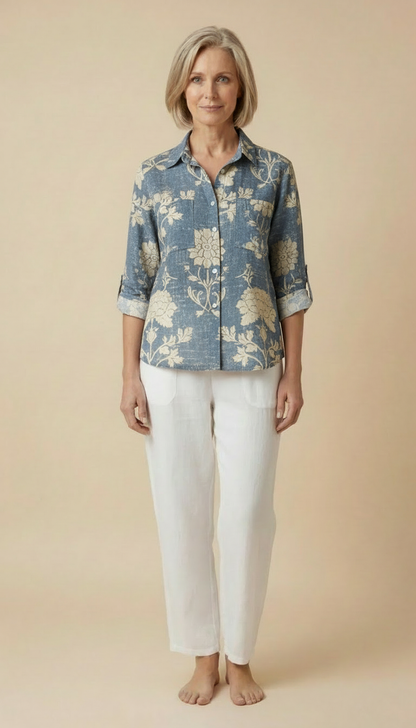 Monera™ - Vintage Printed Spring Blouse