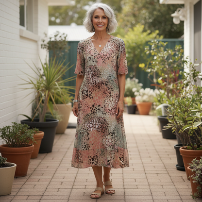 Vivienne Floral Radiance Midi Dress