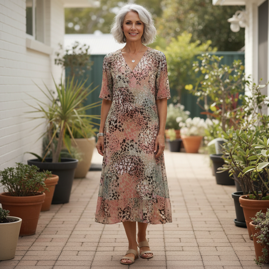 Vivienne Floral Radiance Midi Dress