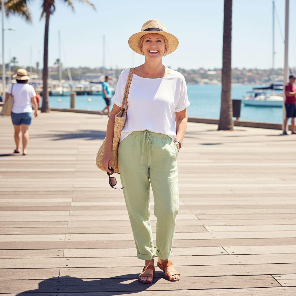 Elisse™ – Cotton-Linen Casual Trousers