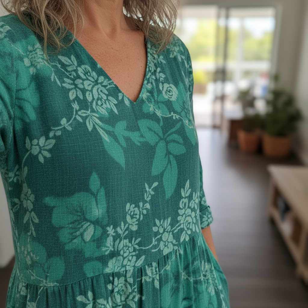 Elowen Vintage Floral Maxi Dress