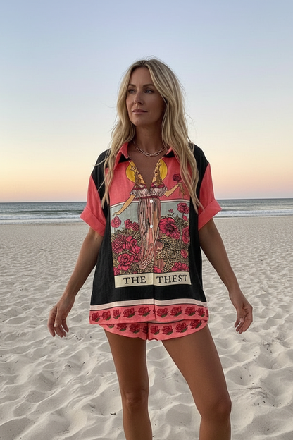 Yseline – Short Set in Virgin Pink