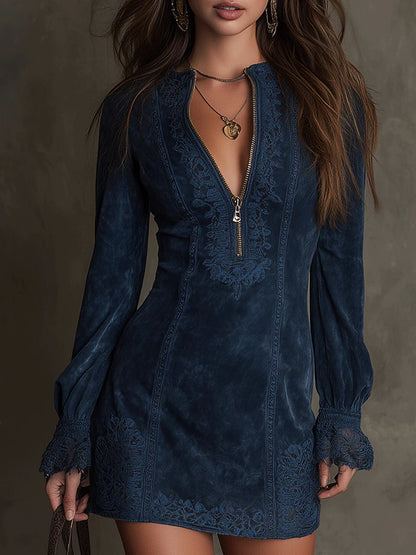 Debbie | Suede Minidress