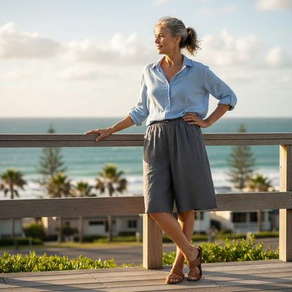 Renee™ Cotten Linen Shorts