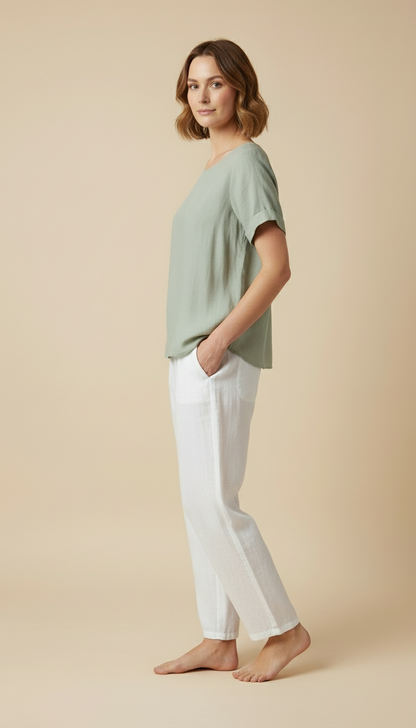 Casia™ - Minimalist Relaxed Blouse