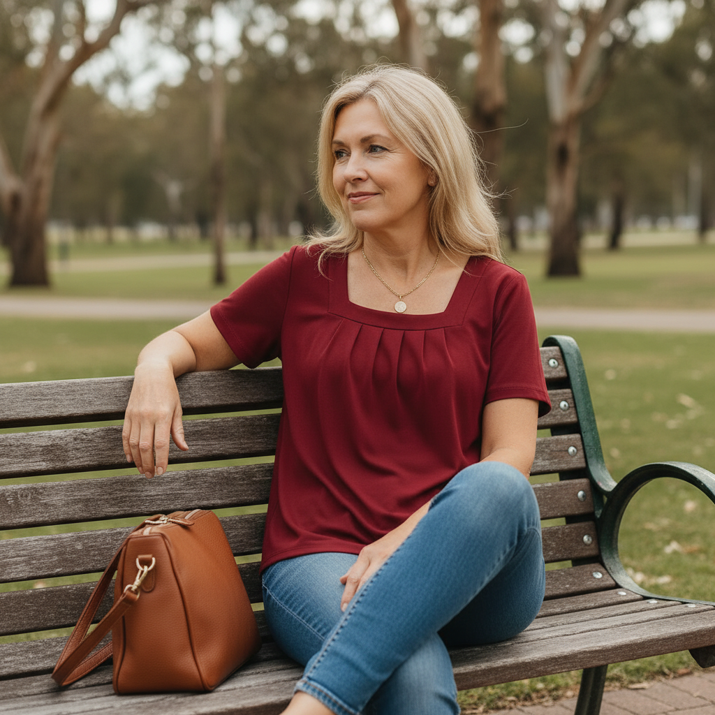 Colleen™ – Pleated Comfort Top