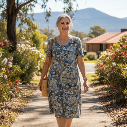 Hailey™ – Stylish and Casual Floral Dress with Pockets