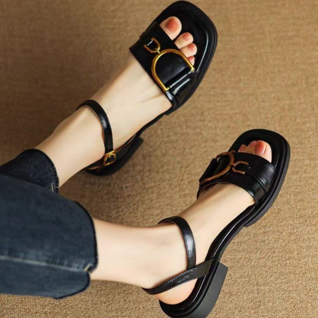 Marie™ Retro Buckle Sandals