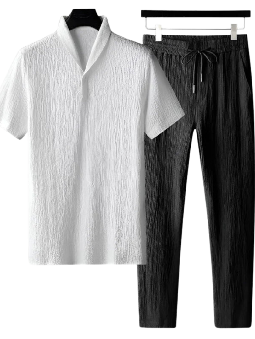 Cris™ Cotton Polo & Pantalon Set