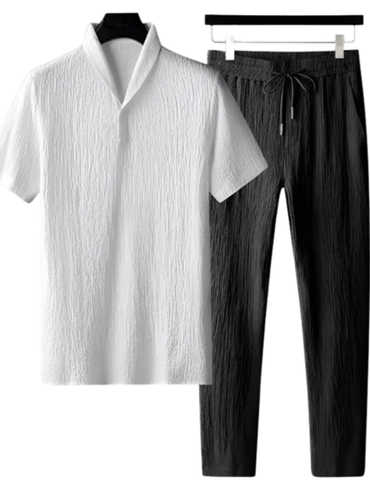 Cris™ Cotton Polo & Pantalon Set