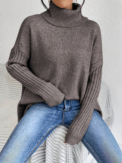 Tahlia™ - Casual Long Sleeve High Neck Sweater