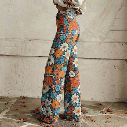 Lilia™ - Boho Breezy Wide-Leg Pants