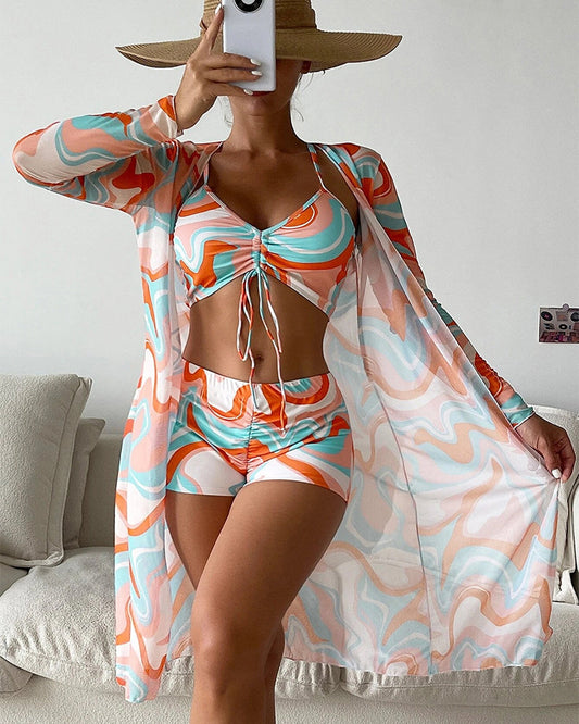 Grace® | 3-Piece Printed Bikini Set