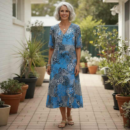 Vivienne Floral Radiance Midi Dress