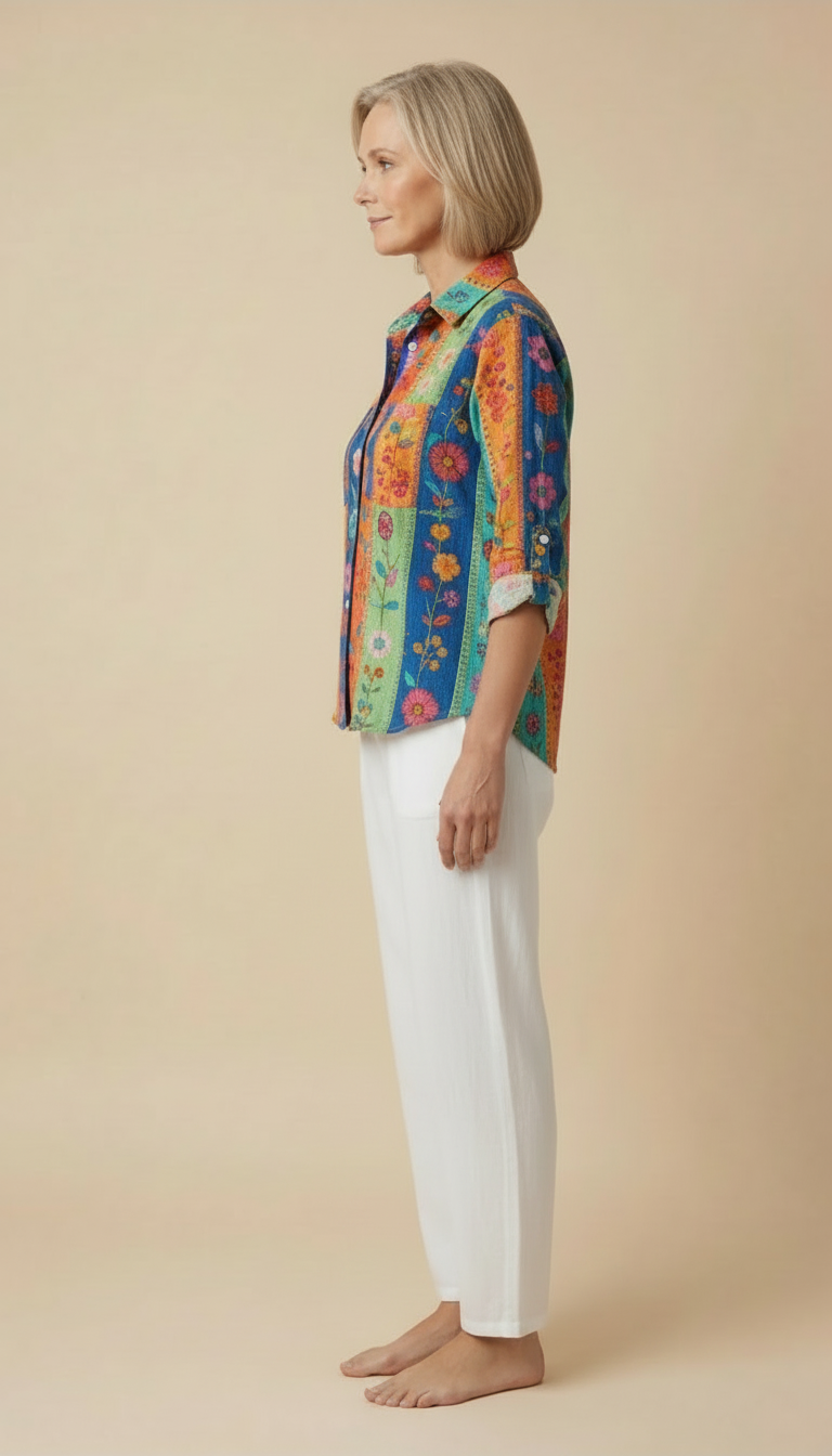 Monera™ - Vintage Printed Spring Blouse