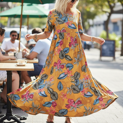 Masie™ – Breezy Floral Maxi Dress