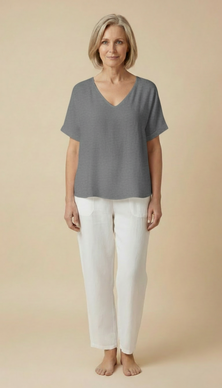 Sasha™ - Soft Loose-fit Tummy-covering Shirt