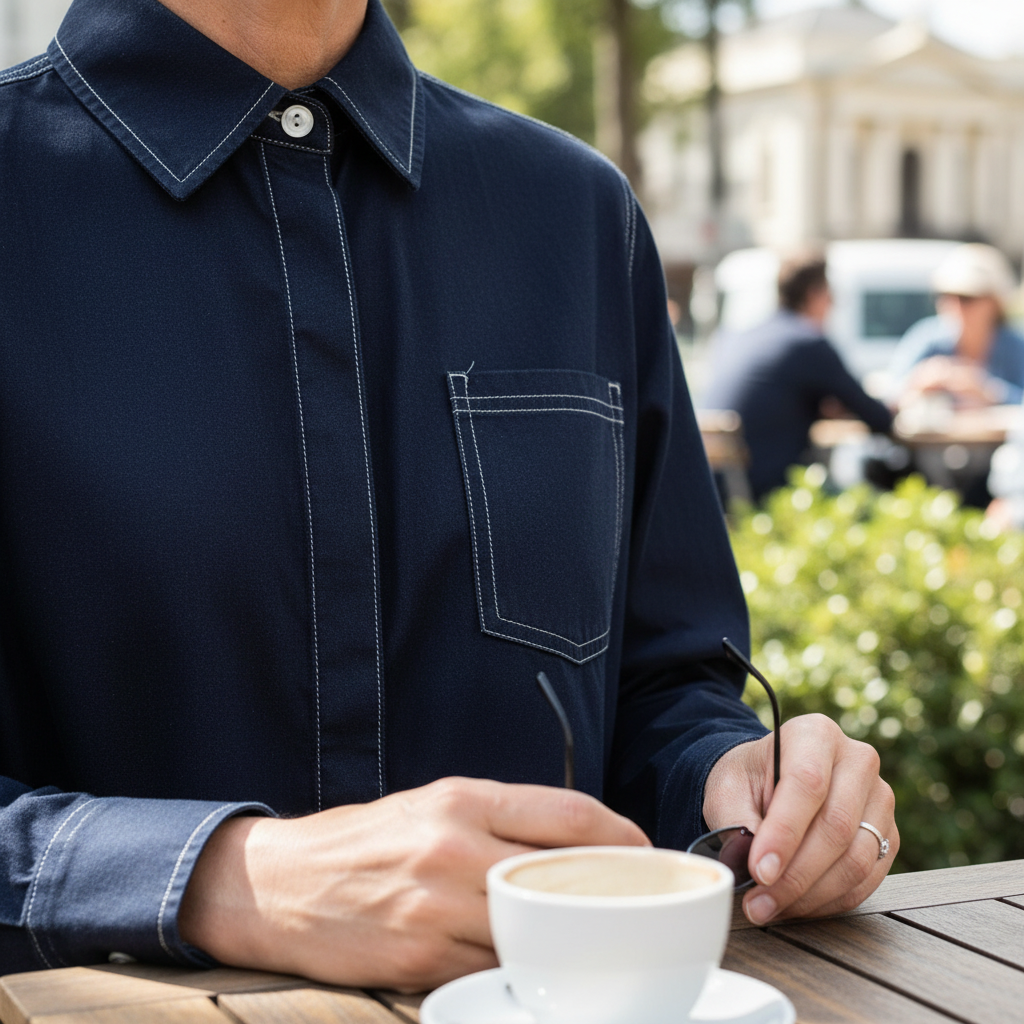 Orivelle™ – Fluid Longline Shirt Dress