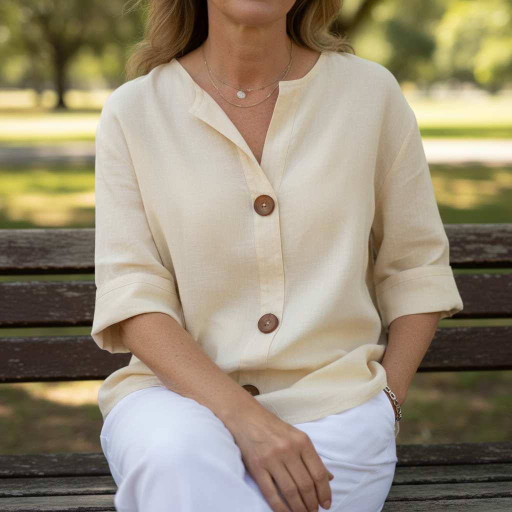 Elara™ – Breezy Classic Everyday Blouse
