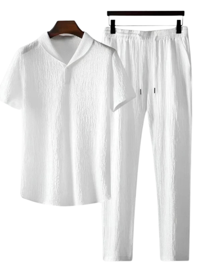 Cris™ Cotton Polo & Pantalon Set