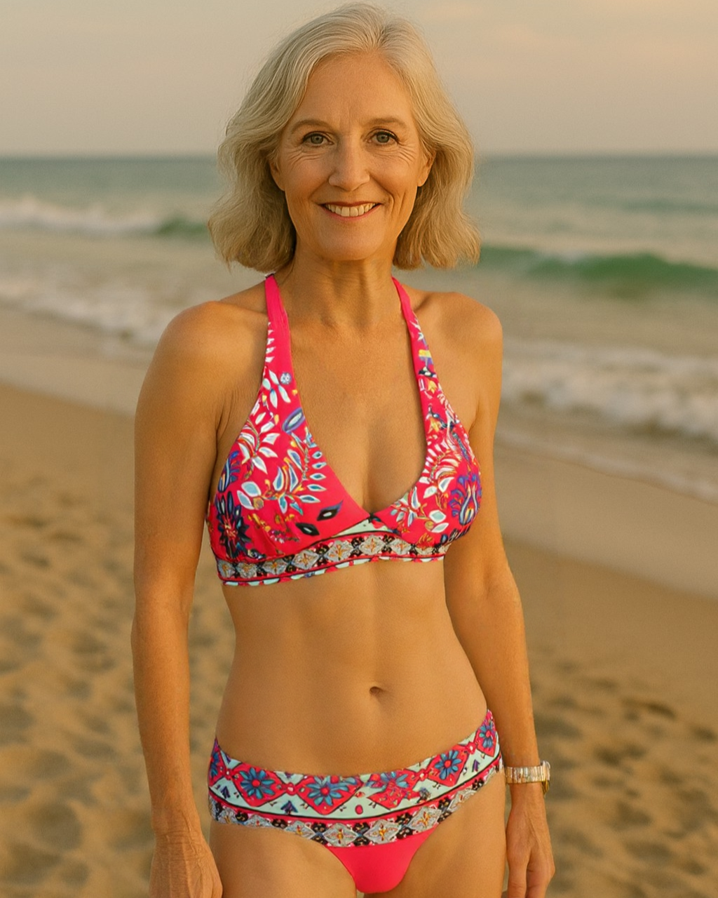 Sandra | Boho-Chic Halter Bikini