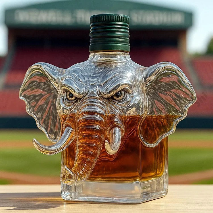Elephant Crown Royal  Whiskey Bottle