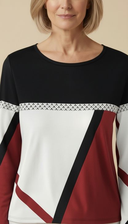 Clara™ - Relaxed Fit Top With Striking Design