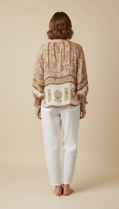 Elowen™ Bohemian Floral Blouse