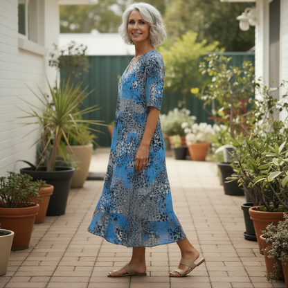 Vivienne Floral Radiance Midi Dress