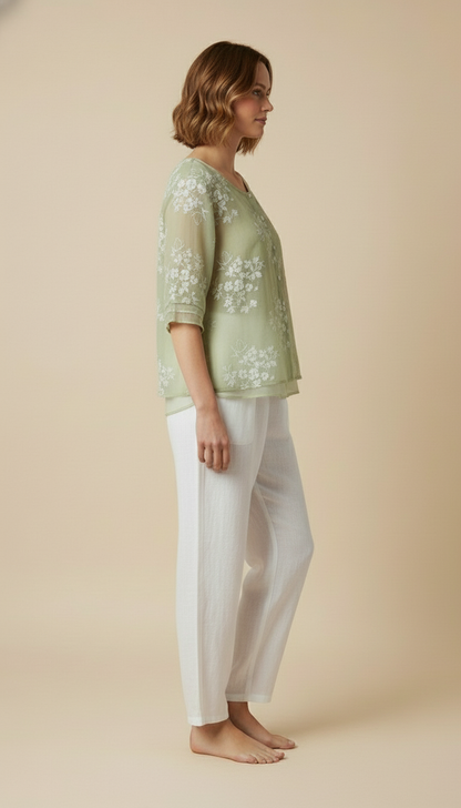 Lily™ - Floral Button-up Blouse