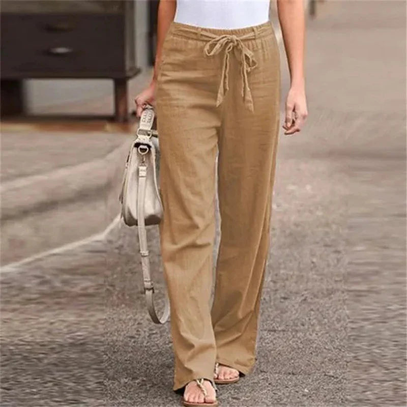 GRACE | Classic Cotton Straight Pants