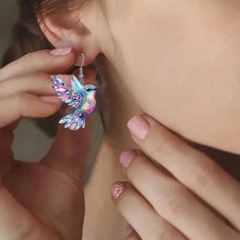 Hummingbird Dangle Earrings