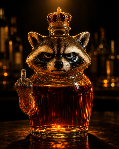 Whisky Bottle — Rebel Raccoon Edition
